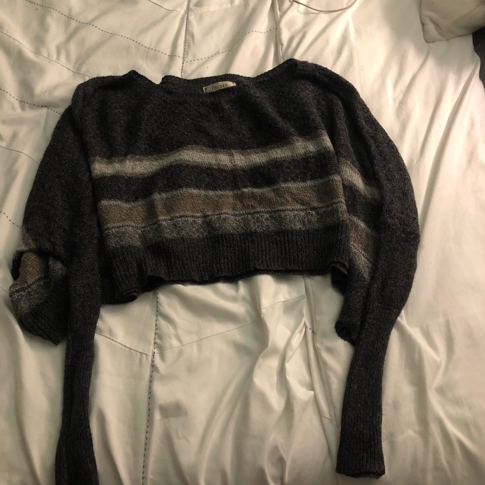 cropped winter sweater